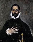 El Greco Nobleman with his Hand on his Chest oil